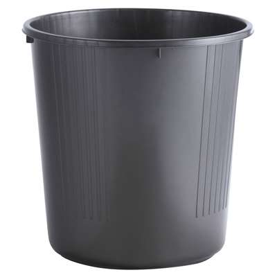 Image de CORBEILLE ECOLINE PLEINE 14 LITRES NOIRE