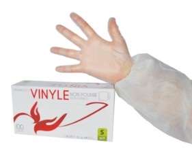 GANT VINYLE SANS POUDRE 240 MM TAILLE XL