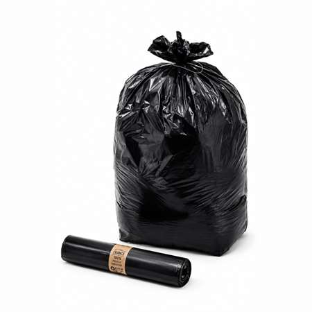 Image de SAC POUBELLE 100L NOIR 49 MICRONS PEBD CARTON DE 200