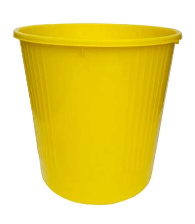 Image de CORBEILLE ECOLINE PLEINE 14 LITRES JAUNE