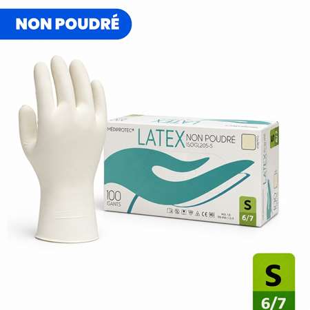 Image de GANT LATEX NON POUDRE TAILLE S