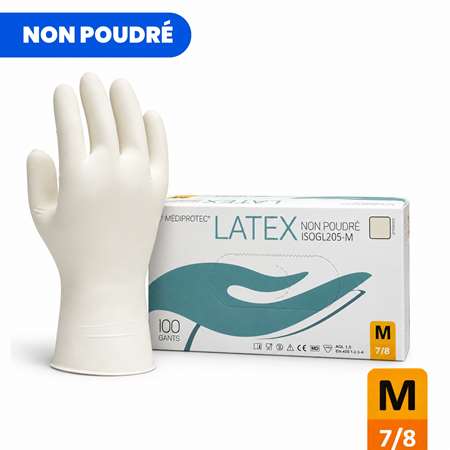 Image de GANT LATEX NON POUDRE TAILLE M