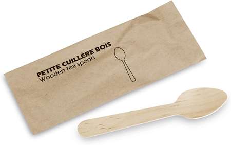 KIT CUILLERE BOIS 125 MM.