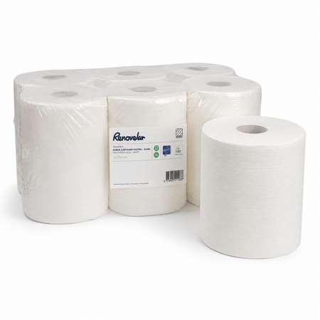 Image de BOBINE DEVIDAGE CENTRAL AVEC MANDRIN GAUFREE 2 PLIS ECOLABEL