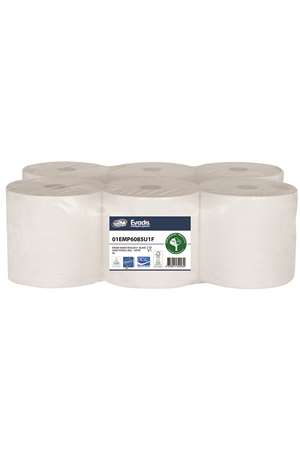 Image de ESSUIE MAINS AUTOCUT- C ROULEAU BLANC ECOLABEL 150M 2 PLIS