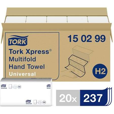 Image de ESSUIE MAINS ENCHEVETRE TORK XPRESS H2 2 PLIS ECOLABEL