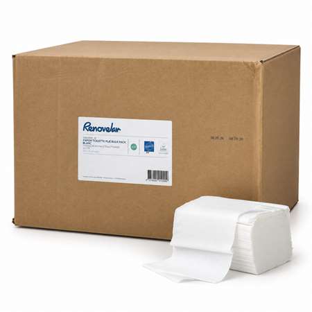 Image de PAPIER TOILETTE BLANC FEUILLE A FEUILLE