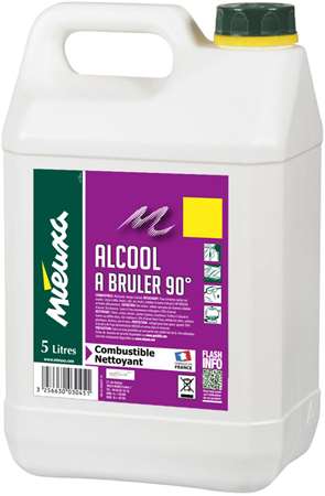 ALCOOL A BRULER 90° BIDON 5L