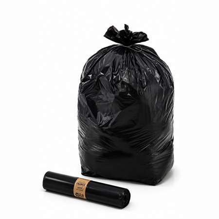 Image de SAC POUBELLE 110L NOIR 25 MICRONS PEBD CARTON DE 250