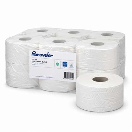 Image de PAPIER TOILETTE MINI JUMBO 2 PLIS ECOLABEL