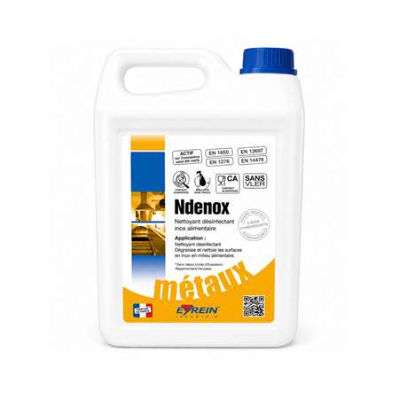 Image de NDENOX DESINFECTANT INOX ALIMENTAIRE BIDON 5L