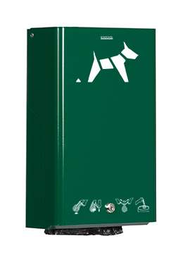 HYGECA DISTRIBUTEUR PROPRETE CANINE MURAL VERT