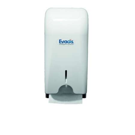 Image de DISTRIBUTEUR PAPIER TOILETTE PLIEE ENCHEVETRE BLANC