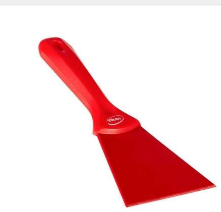 Image de GRATTOIR NYLON A MAIN 10 CM ROUGE VIKAN