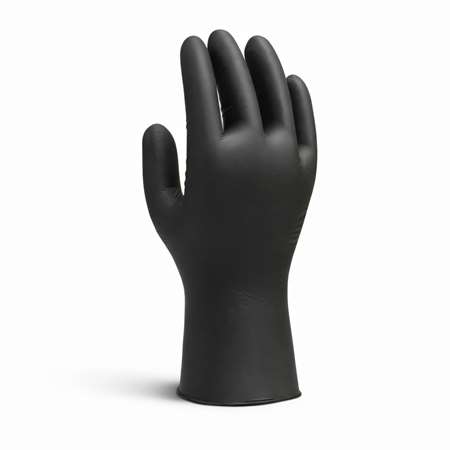 Image de GANT NITRILE NOIR NON POUDRE TAILLE M