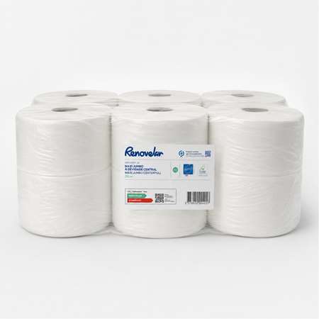 Image de PAPIER TOILETTE JUMBO DEVIDAGE CENTRAL 210M 2 PLIS ECOLABEL