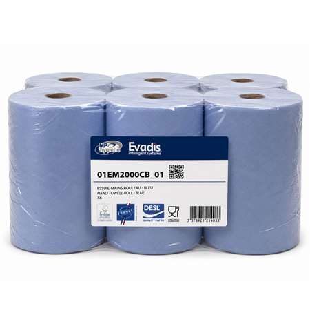 Image de ESSUIE MAINS AUTOCUT-NC ROULEAU BLEU ECOLABEL 150M 2 PLIS