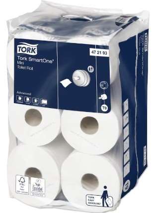 Image de PAPIER TOILETTE MINI SMARTONE T9 2 PLIS