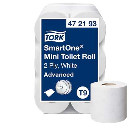 Image de PAPIER TOILETTE MINI SMARTONE T9 2 PLIS