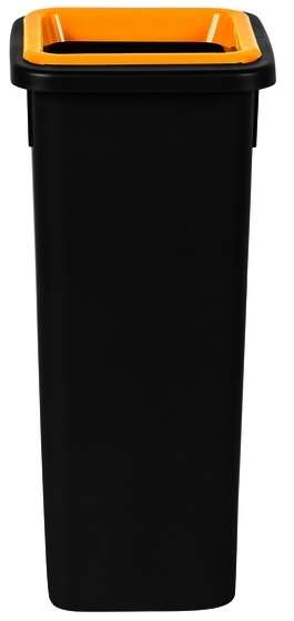 Image de POUBELLE FIT 20 L NOIRE AVEC INSERT JAUNE ET ETIQUETTE