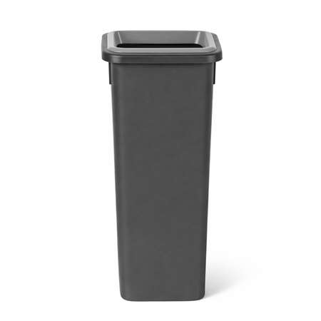Image de POUBELLE FIT 20 L NOIRE AVEC INSERT GRIS ET ETIQUETTE