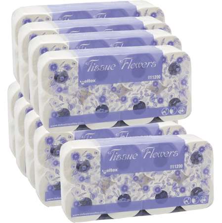 Image de PAPIER TOILETTE TISSUE FLOWERS 250 3 PLIS ECOLABEL