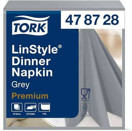 Image de SERVIETTE LINSTYLE GRISE 39*39 CM