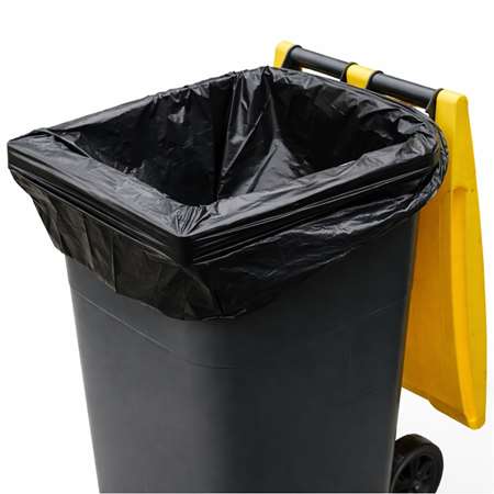 Image de HOUSSE CONTENEUR 330L NOIR 35 MICRONS BD