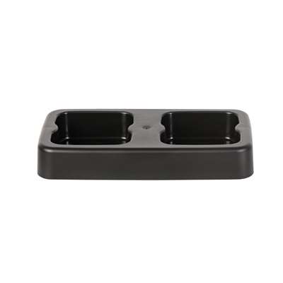 Image de BASE PLASTIQUE NOIRE POUBELLE FIT 70 LITRES - 2 POSTES