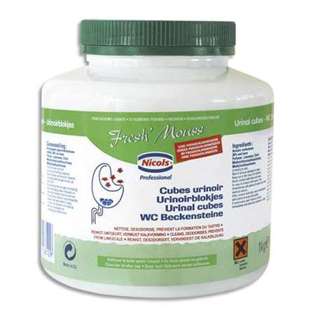 Image de CUBE POUR URINOIR FRESH MOUSS 33 PASTILLES