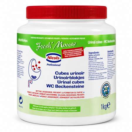 Image de CUBE POUR URINOIR FRESH MOUSS 33 PASTILLES