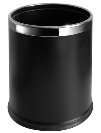 CORBEILLE A DECHETS 10L NOIR DOUBLE PAROI JVD