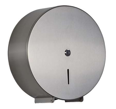 Image de DISTRIBUTEUR PAPIER TOILETTE MINI JUMBO INOX BROSSE AXOS