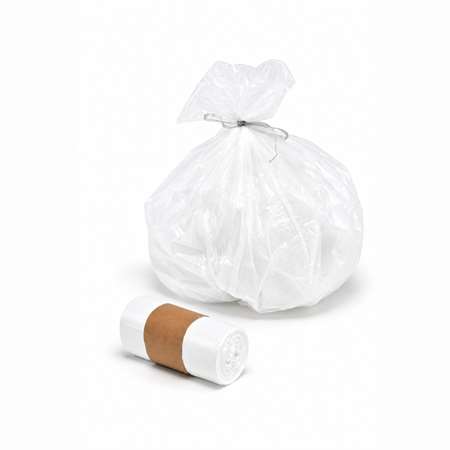 Image de SAC POUBELLE 30L BLANC PEHD 10 MICRONS CARTON DE 1000