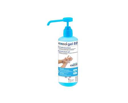 EXEOL GEL 82 GEL HYDROALCOOLIQUE FLACON 500ML